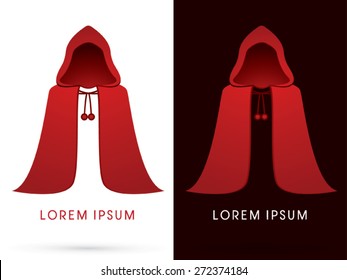 Red hood, sign, logo, symbol, icon, graphic, vector.