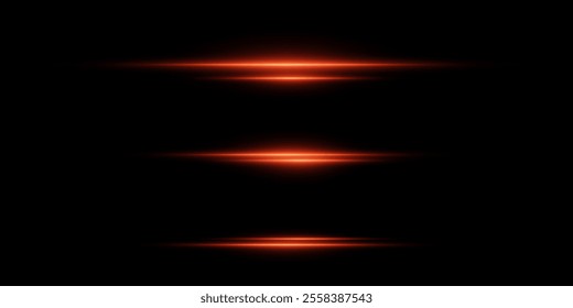 Red horizontal neon highlights. On a black background.