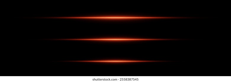 Red horizontal neon highlights. On a black background.