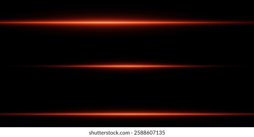 Red horizontal neon highlights. On a black background.