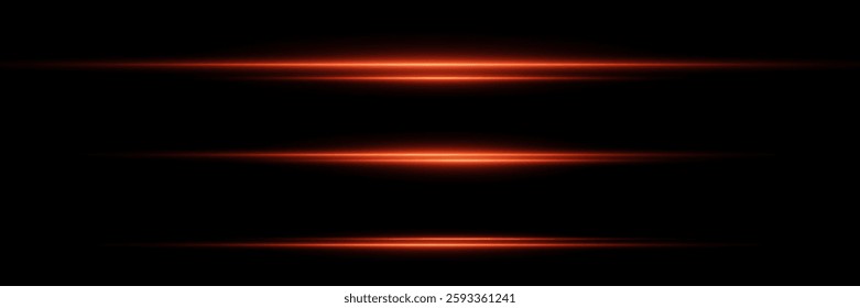 Red horizontal neon highlights. On a black background.