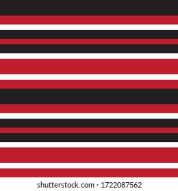 Red Horizontal striped seamless pattern background suitable for fashion textiles, graphics