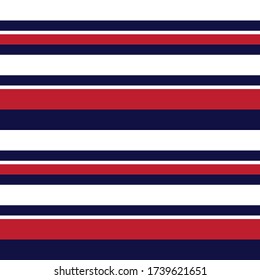 Red Horizontal striped seamless pattern background suitable for fashion textiles, graphics