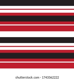 Red Horizontal striped seamless pattern background suitable for fashion textiles, graphics