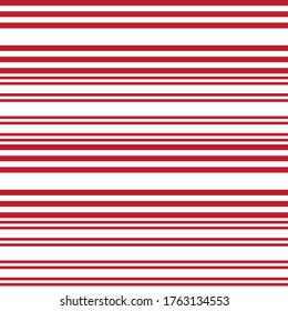Red Horizontal striped seamless pattern background suitable for fashion textiles, graphics