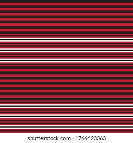 Red Horizontal striped seamless pattern background suitable for fashion textiles, graphics