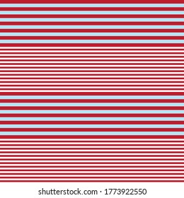 Red Horizontal striped seamless pattern background suitable for fashion textiles, graphics