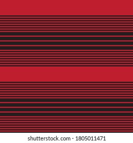 Red Horizontal striped seamless pattern background suitable for fashion textiles, graphics