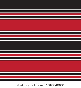 Red Horizontal striped seamless pattern background suitable for fashion textiles, graphics