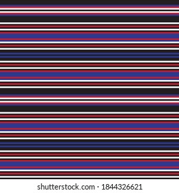 Red Horizontal striped seamless pattern background suitable for fashion textiles, graphics