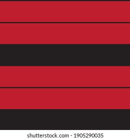 Red Horizontal striped seamless pattern background suitable for fashion textiles, graphics