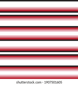 Red Horizontal striped seamless pattern background suitable for fashion textiles, graphics