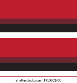 Red Horizontal striped seamless pattern background suitable for fashion textiles, graphics