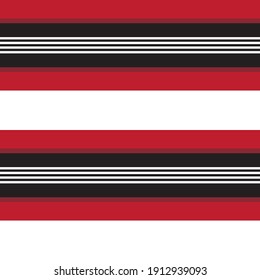 Red Horizontal striped seamless pattern background suitable for fashion textiles, graphics