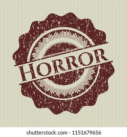 Red Horror distress rubber texture