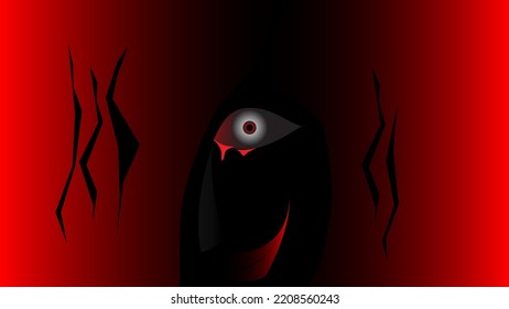 the red horror evil in the dark