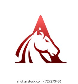 Red Horse Initial A Consulting Logo