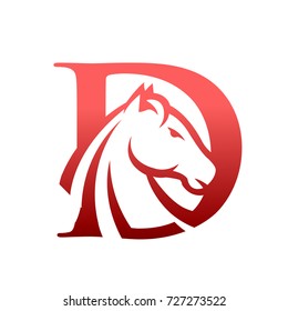 Red Horse Initial D Consulting Logo