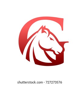 Red Horse Initial G Consulting Logo