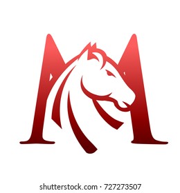 Red Horse Initial M Consulting Logo