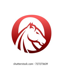 Red Horse Initial O Consulting Logo