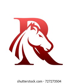 Red Horse Initial R Consulting Logo