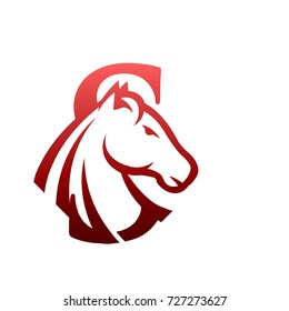 Red Horse Initial S Consulting Logo