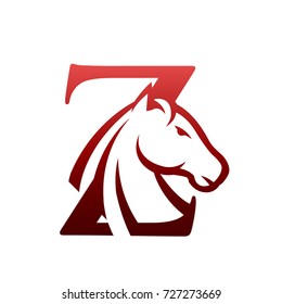 Red Horse Initial Z Consulting Logo