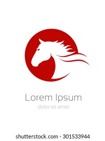 red horse sign