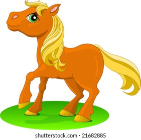 Caballo Rojo. Ilustración del vector