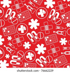 red hospital texture