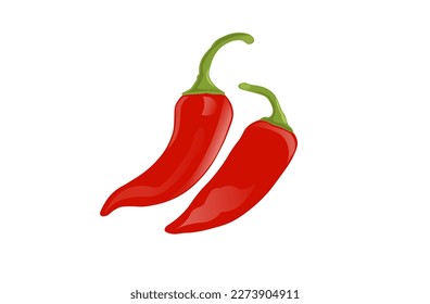 red hot chili high vector