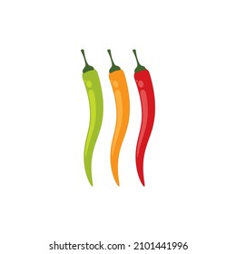 Red hot Chili illustration logo vector template