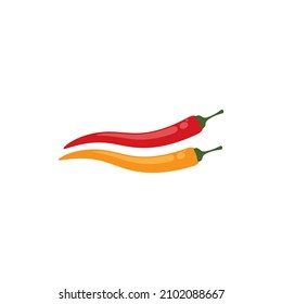 Red hot Chili illustration logo vector template