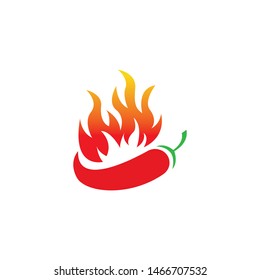 Red Hot Chili logo design concept vector, Spicy Pepper logo designs template, Fire Chili logo symbol, Hot sauce logo