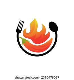 Red Hot Chili logo designs concept vector, Spicy Pepper logo designs template on white background