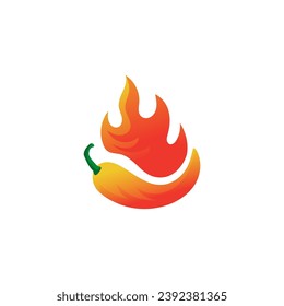 Red Hot Chili logo designs concept vector, Spicy Pepper logo designs template on white background