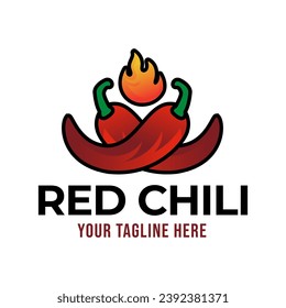 Red Hot Chili logo designs concept vector, Spicy Pepper logo designs template on white background
