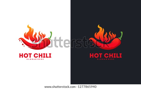 Red Hot Chili logo designs concept vector, Spicy\
Pepper logo designs\
template