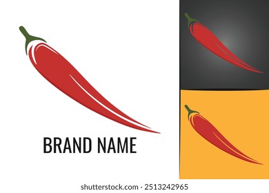 Red hot chili pepper logo. Spicy vegetables chile peppers logotype 