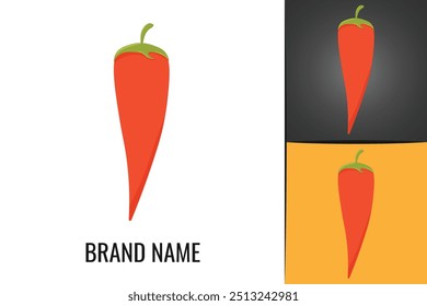 Red hot chili pepper logo. Spicy vegetables chile peppers logotype 