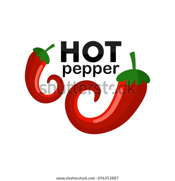 Red Hot Chili Pepper Logo Design Stock Vector Royalty Free 696353887
