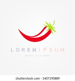 Red hot chili peppers symbol and sign illustration on white background