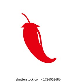 red hot chilli isolated vector design. spicy vegetable. good for logo and ornaments