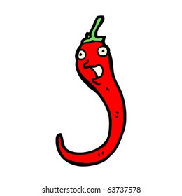 red hot happy chili cartoon