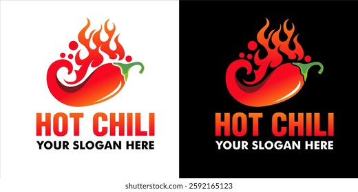 red hot jalapeno fire chili logo label icon design template a vector illustration for spicy pepper food, mexican cuisine, business branding, and spicy restaurant branding.