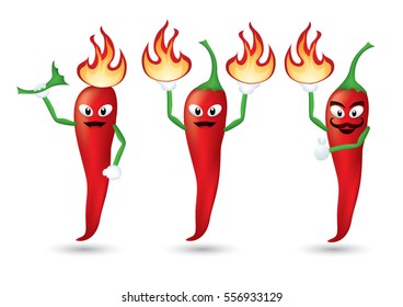 Red Hot Pepper Stock Vector (Royalty Free) 556933129 | Shutterstock