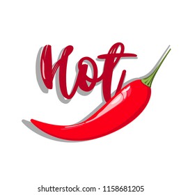 Red Hot Pepper icon, Vector Illustration