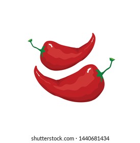red hot pepper vector illustration