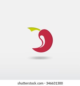Red Hot Pepper, Vector Illustration